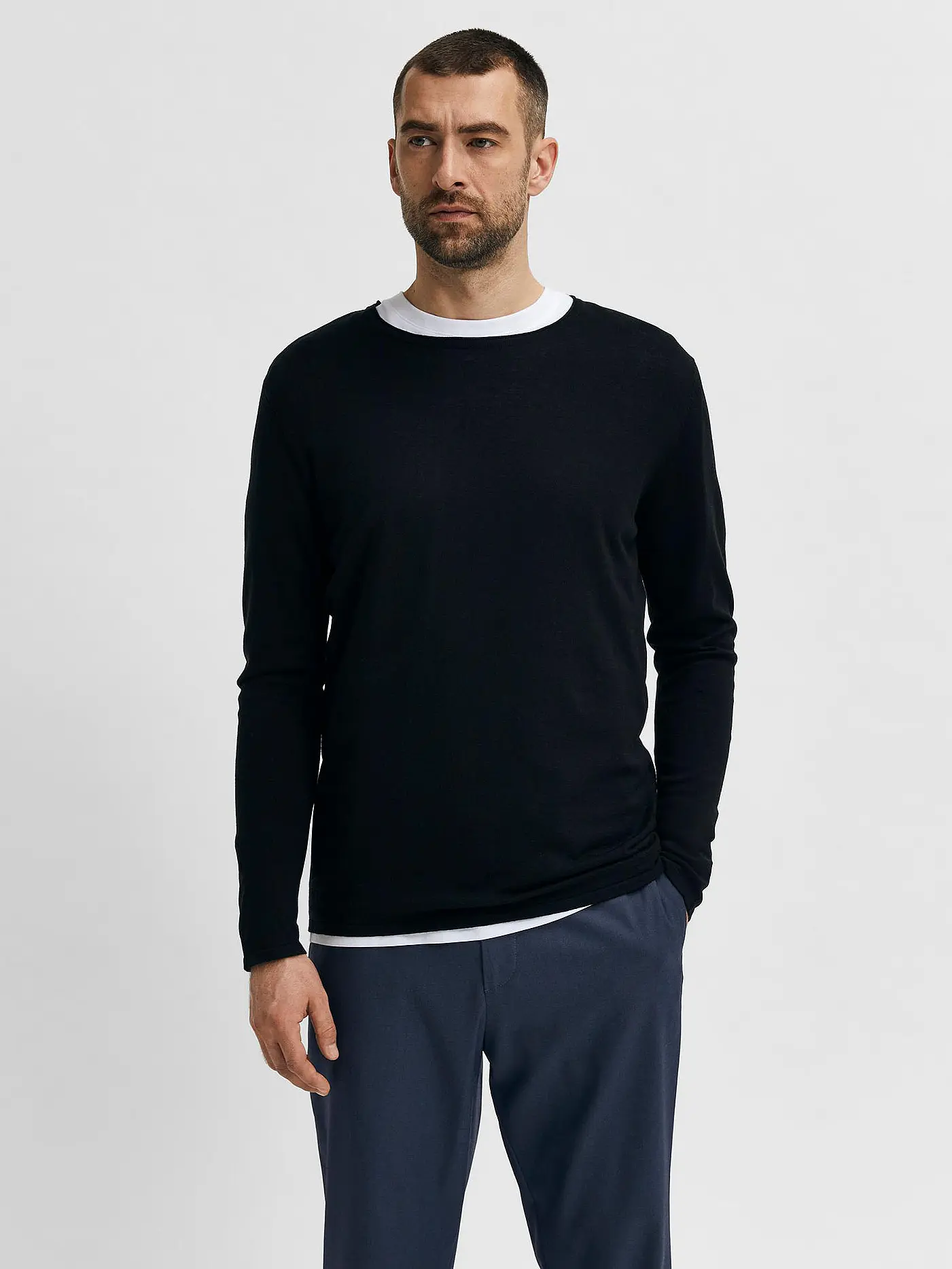 SELECTED | Pullover SLHROME | schwarz
